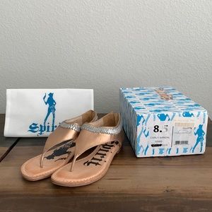 NIB Lucchese Leather Sandals 8.5